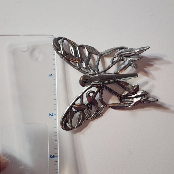 John Hardy for Neiman Marcus Butterfly Scarf Clip Brooch / Hair Accessory - Picture 10 of 10